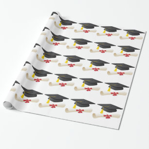 Papier d'enveloppement cadeau de diplôme