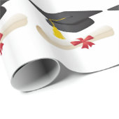 Papier d'enveloppement cadeau de diplôme (Coin rond)