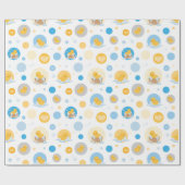 Papier d'enveloppement cadeau de la bulle de canar (Plat)