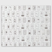 Papier d'enveloppement cadeau de la carte Tarot (Plat)