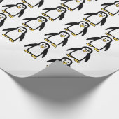 Papier d'enveloppement cadeau de pingouins (Coin)