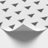 Papier d'enveloppement cadeau de sapin de Noël en (Coin)