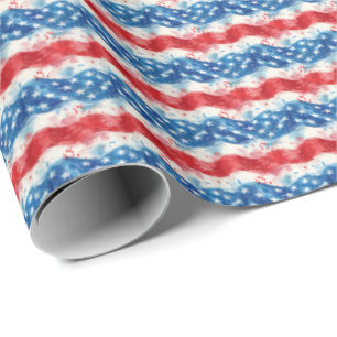 Papier d'enveloppement cadeau Patriotic USA