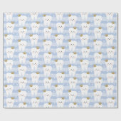 Papier d'enveloppement cadeau pour bébé de dents (Plat)