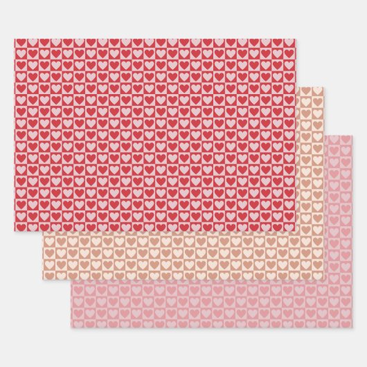 Papier d'enveloppement cardiaque en carton - rose (Lot)