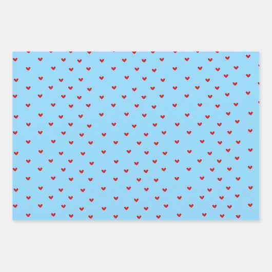 Papier d'enveloppement cardiaque romantique (Devant 3)