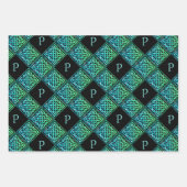 Papier d'enveloppement Celtique Monogramme série d (Devant 2)