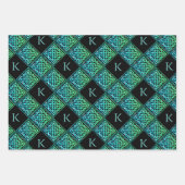 Papier d'enveloppement Celtique Monogramme série d (Devant)