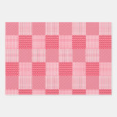 Papier D'Enveloppement Coeur, Grille Et Valentines (Devant 3)