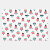 Papier d'enveloppement coloré d'anniversaire (Devant 3)