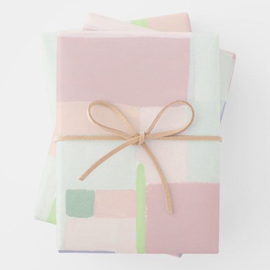 Papier d'enveloppement coloré d'art Abstrait Paste (En situation)