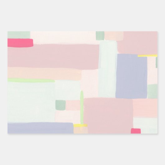 Papier d'enveloppement coloré d'art Abstrait Paste (Devant)