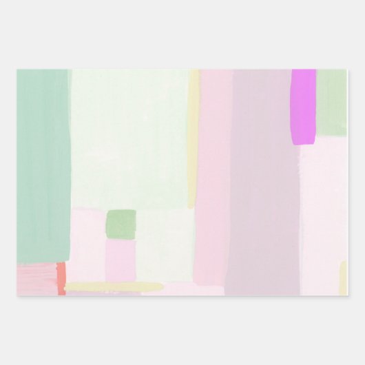 Papier d'enveloppement coloré d'art Abstrait Paste (Devant 3)