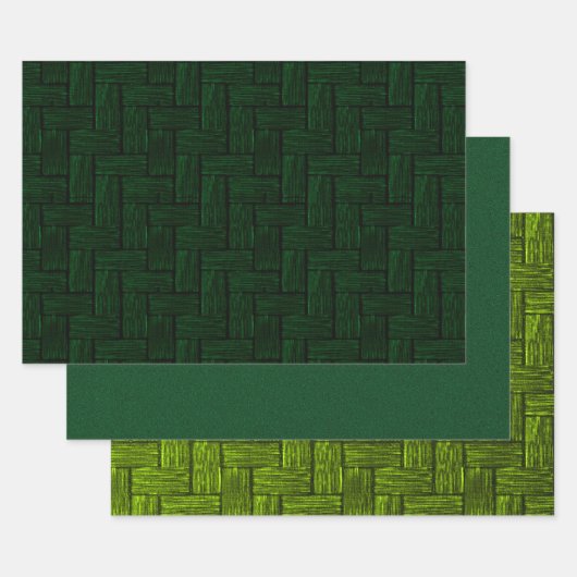 Papier d'enveloppement d'alliage vert (Lot)