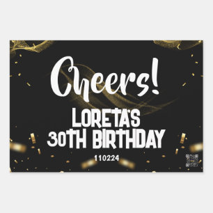 Papier d'enveloppement d'anniversaire surpris pour