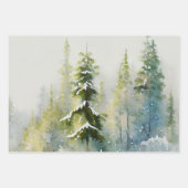 Papier d'enveloppement d'arbre de Noël du Père Noë (Devant)