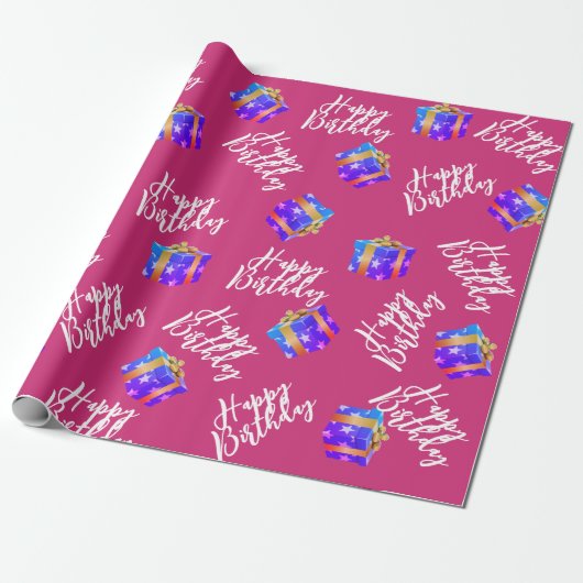 Papier d'enveloppement de boîte cadeau (Déroulé)