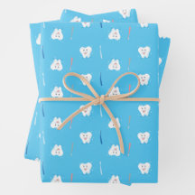 Papier d'enveloppement de brosse à dents dentiste 