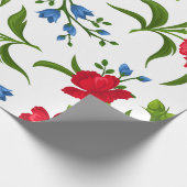 Papier d'enveloppement de cadeau à motifs floraux  (Coin)