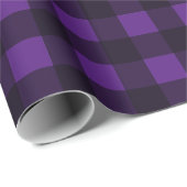 Papier d'enveloppement de cadeau de Buffalo violet (Coin rond)