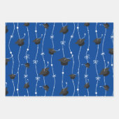 Papier d'enveloppement de capuchon bleu et noir (Devant)