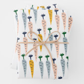 Papier d'enveloppement de carottes mignonnes (En situation)