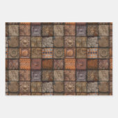 Papier d'enveloppement de carreaux Vintages (Devant 2)