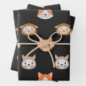 Papier d'enveloppement de chats mignon (En situation)