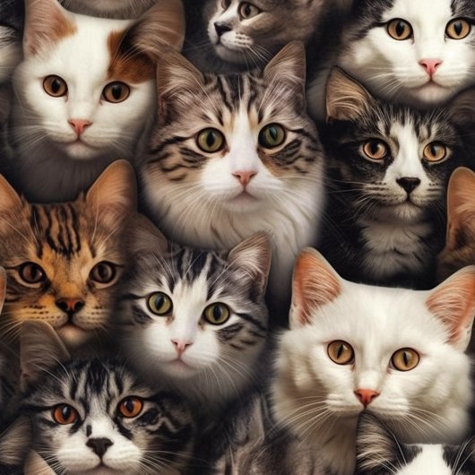 Papier d'enveloppement de chats mignons