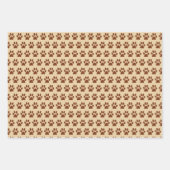 Papier d'enveloppement de chiens et de pattes mign (Devant 3)