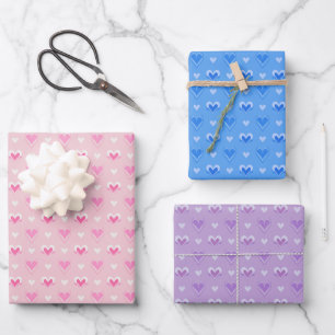 Papier d'enveloppement de coeur mou