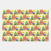 Papier d'enveloppement de conception ABC pour enfa (Devant 3)