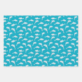 Papier d'enveloppement de conception de dauphins (Devant 3)