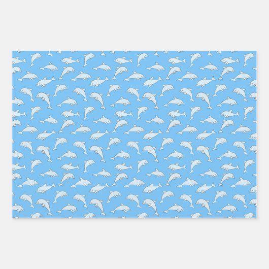 Papier d'enveloppement de conception de dauphins (Devant 2)