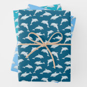 Papier d'enveloppement de conception de dauphins (En situation)