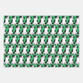 Papier d'enveloppement de conception Tuxedo Kitty  (Devant 3)