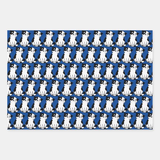 Papier d'enveloppement de conception Tuxedo Kitty  (Devant 2)