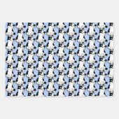 Papier d'enveloppement de conception Tuxedo Kitty  (Devant 3)