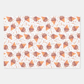 Papier d'enveloppement de cônes de crème glacée sé (Devant)