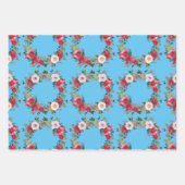 Papier d'enveloppement de couronne rose (Devant 3)