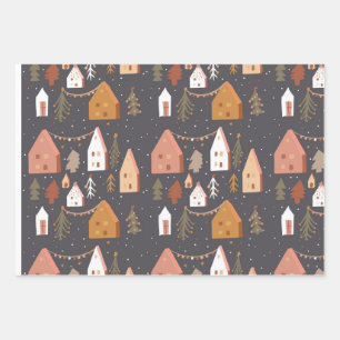 Papier d'enveloppement de décoration de Noël