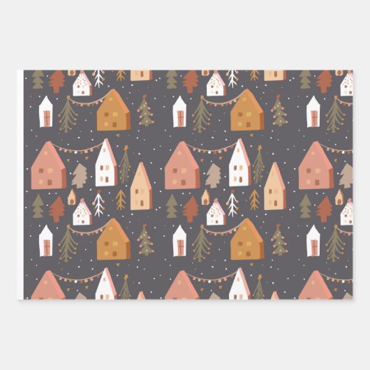 Papier d'enveloppement de décoration de Noël (Devant)