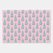 Papier d'enveloppement de feuilles plats de Noël p (Devant 3)