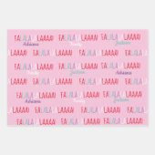 Papier d'enveloppement de feuilles plats de Noël p (Devant)