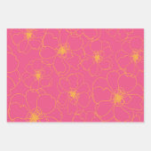 Papier d'enveloppement de fleurs dansantes (Devant 3)