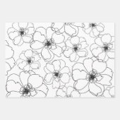 Papier d'enveloppement de fleurs dansantes (Devant 3)