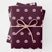 Papier d'enveloppement de fleurs de cerises (En situation)