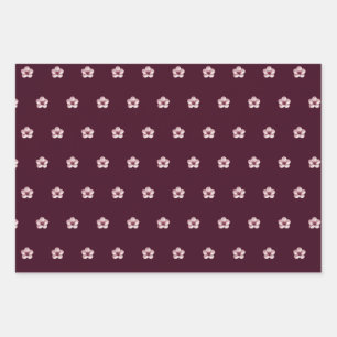 Papier d'enveloppement de fleurs de cerises