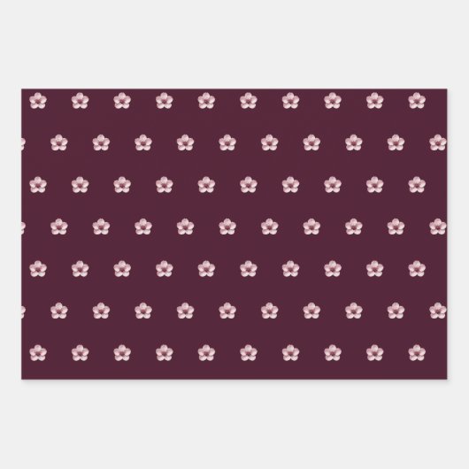 Papier d'enveloppement de fleurs de cerises (Devant)