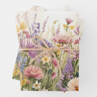 Papier d'enveloppement de fleurs de saumons